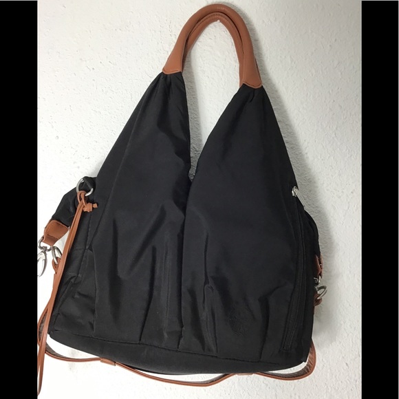 lassig Handbags - Lassig neckline green label black diaper bag